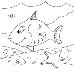 着色页: 鱼 (动物) #17062 - 免费可打印着色页