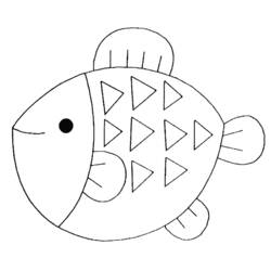 着色页: 鱼 (动物) #17063 - 免费可打印着色页