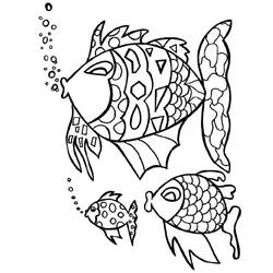 着色页: 鱼 (动物) #17077 - 免费可打印着色页