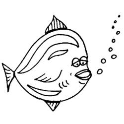 着色页: 鱼 (动物) #17081 - 免费可打印着色页