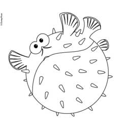 着色页: 鱼 (动物) #17097 - 免费可打印着色页