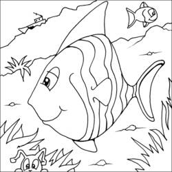 着色页: 鱼 (动物) #17099 - 免费可打印着色页