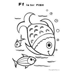 着色页: 鱼 (动物) #17101 - 免费可打印着色页