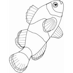 着色页: 鱼 (动物) #17108 - 免费可打印着色页