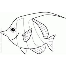 着色页: 鱼 (动物) #17122 - 免费可打印着色页