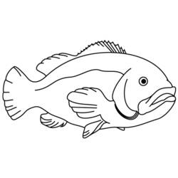 着色页: 鱼 (动物) #17124 - 免费可打印着色页