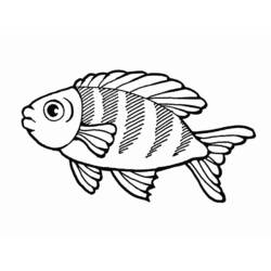 着色页: 鱼 (动物) #17135 - 免费可打印着色页