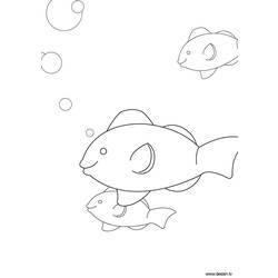 着色页: 鱼 (动物) #17177 - 免费可打印着色页