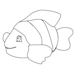 着色页: 鱼 (动物) #17189 - 免费可打印着色页