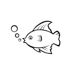 着色页: 鱼 (动物) #17198 - 免费可打印着色页