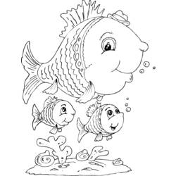着色页: 鱼 (动物) #17199 - 免费可打印着色页