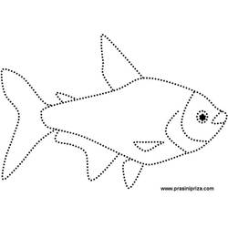 着色页: 鱼 (动物) #17205 - 免费可打印着色页