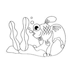 着色页: 鱼 (动物) #17207 - 免费可打印着色页