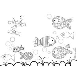 着色页: 鱼 (动物) #17214 - 免费可打印着色页