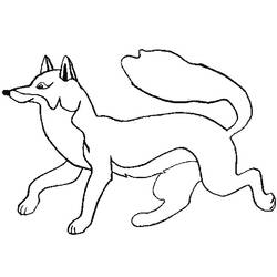 着色页: 狐狸 (动物) #14962 - 免费可打印着色页