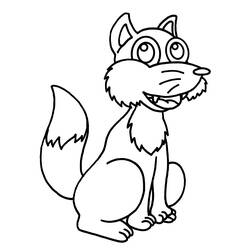 着色页: 狐狸 (动物) #14983 - 免费可打印着色页