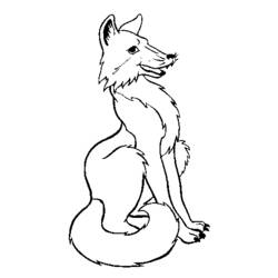 着色页: 狐狸 (动物) #14994 - 免费可打印着色页