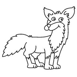着色页: 狐狸 (动物) #15016 - 免费可打印着色页