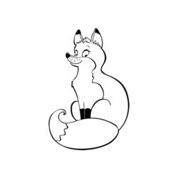 着色页: 狐狸 (动物) #15018 - 免费可打印着色页