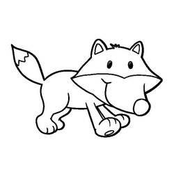 着色页: 狐狸 (动物) #15041 - 免费可打印着色页