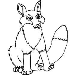 着色页: 狐狸 (动物) #15083 - 免费可打印着色页