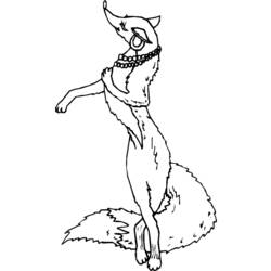 着色页: 狐狸 (动物) #15109 - 免费可打印着色页