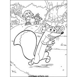着色页: 狐狸 (动物) #15124 - 免费可打印着色页