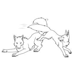 着色页: 狐狸 (动物) #15125 - 免费可打印着色页