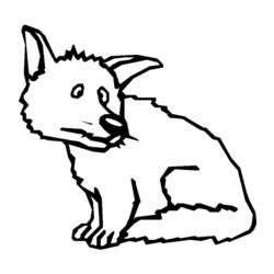 着色页: 狐狸 (动物) #15128 - 免费可打印着色页