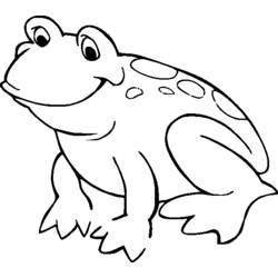 着色页: 青蛙 (动物) #7567 - 免费可打印着色页