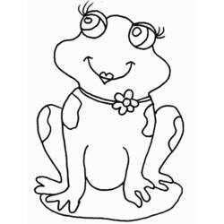 着色页: 青蛙 (动物) #7568 - 免费可打印着色页