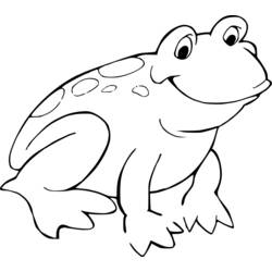 着色页: 青蛙 (动物) #7571 - 免费可打印着色页