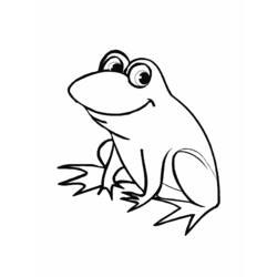 着色页: 青蛙 (动物) #7573 - 免费可打印着色页