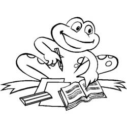 着色页: 青蛙 (动物) #7581 - 免费可打印着色页
