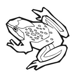 着色页: 青蛙 (动物) #7588 - 免费可打印着色页
