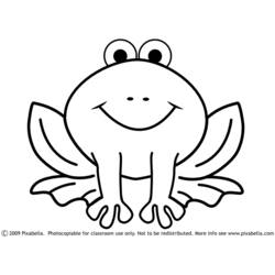 着色页: 青蛙 (动物) #7598 - 免费可打印着色页