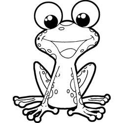 着色页: 青蛙 (动物) #7622 - 免费可打印着色页