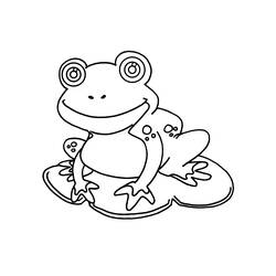 着色页: 青蛙 (动物) #7639 - 免费可打印着色页
