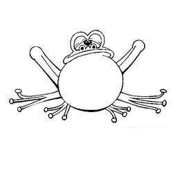 着色页: 青蛙 (动物) #7643 - 免费可打印着色页