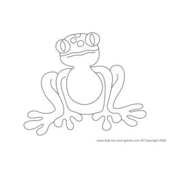 着色页: 青蛙 (动物) #7645 - 免费可打印着色页