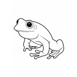 着色页: 青蛙 (动物) #7648 - 免费可打印着色页