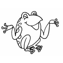 着色页: 青蛙 (动物) #7683 - 免费可打印着色页