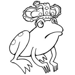 着色页: 青蛙 (动物) #7693 - 免费可打印着色页