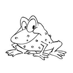 着色页: 青蛙 (动物) #7743 - 免费可打印着色页