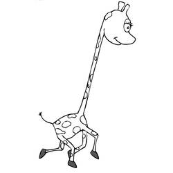 着色页: 长颈鹿 (动物) #7364 - 免费可打印着色页