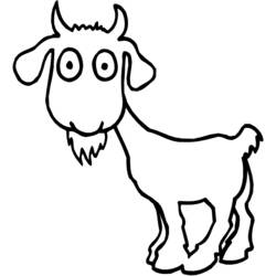 着色页: 山羊 (动物) #2373 - 免费可打印着色页