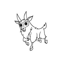 着色页: 山羊 (动物) #2419 - 免费可打印着色页