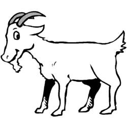 着色页: 山羊 (动物) #2438 - 免费可打印着色页