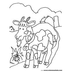 着色页: 山羊 (动物) #2481 - 免费可打印着色页