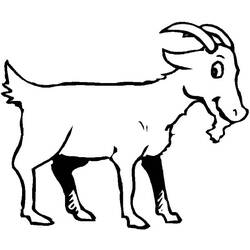 着色页: 山羊 (动物) #2522 - 免费可打印着色页